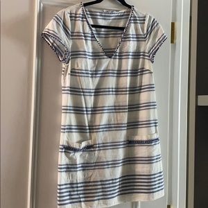Vineyard Vines Ladies Coverup Seafoam Stripe Sz S